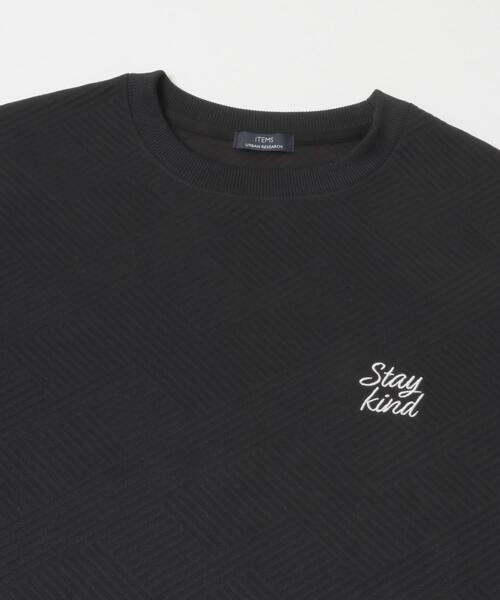 ITEMS URBANRESEARCH(アイテムズ アーバンリサーチ)の「刺繍ジャカードクールタッチ半袖トップス(Tシャツ/カットソー・メンズ・ピンクベージュ/ブラック/ブルー系その他/ホワイト・MEDIUM/LARGE)」の21枚目の写真