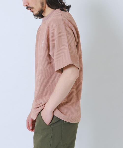 ITEMS URBANRESEARCH(アイテムズ アーバンリサーチ)の「刺繍ジャカードクールタッチ半袖トップス(Tシャツ/カットソー・メンズ・ピンクベージュ/ブラック/ブルー系その他/ホワイト・MEDIUM/LARGE)」の18枚目の写真