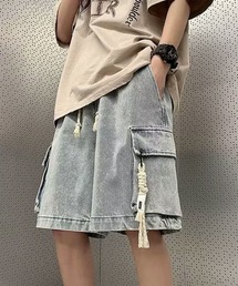 ロープドローコード デニムカーゴショーツ WO26S8PT04