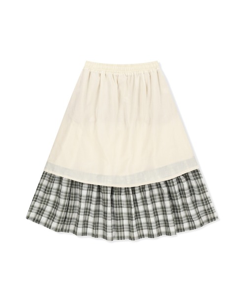 SUNLOVE(サンラブ)の「W Frill Long Skirt(スカート・レディース・ネイビー/ブラック/アイボリー・S/M)」の5枚目の写真