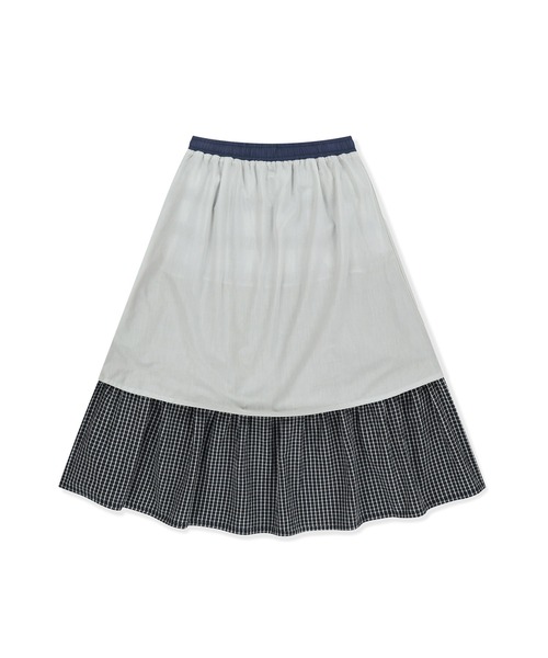 SUNLOVE(サンラブ)の「W Frill Long Skirt(スカート・レディース・ネイビー/ブラック/アイボリー・S/M)」の15枚目の写真