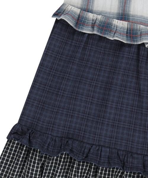 SUNLOVE(サンラブ)の「W Frill Long Skirt(スカート・レディース・ネイビー/ブラック/アイボリー・S/M)」の17枚目の写真