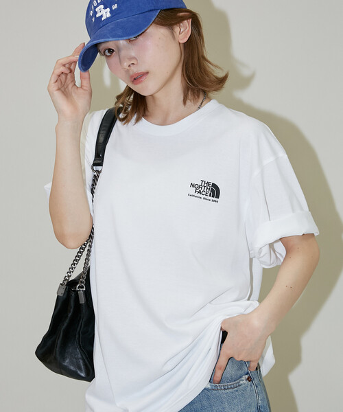 THE NORTH FACE（ザノースフェイス）の「THE NORTH FACE/ザ・ノース・フェイス Short Sleeve Historical Logo Tee/ショートスリーブ ヒストリカル ロゴ Tシャツ (NT32407)　限定展開（Tシャツ/カットソー・メンズ・ネイビー/ホワイト/ライトグレー/ブラック・MEDIUM/SMALL/X-LARGE/LARGE）」の22枚目の写真