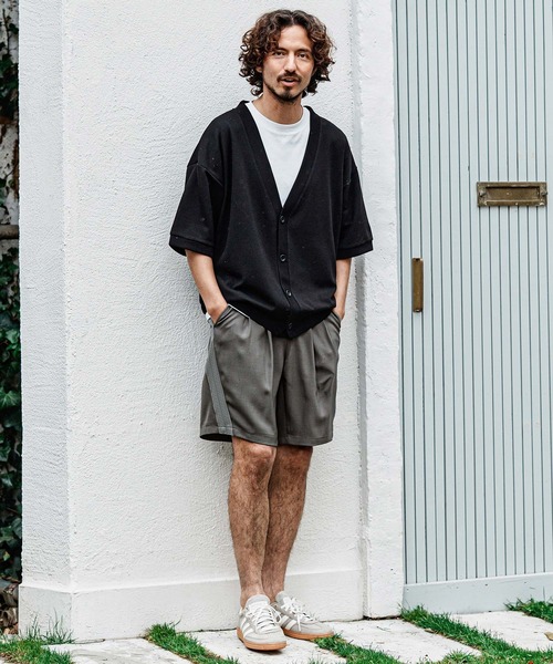 CAMBIO(カンビオ)の「mp15007- ストレッチキューバショートパンツ(その他パンツ・メンズ・ブラック/グレー/ベージュ・XL/L/M)」の12枚目の写真
