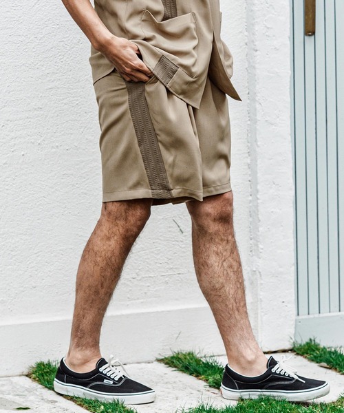 CAMBIO(カンビオ)の「mp15007- ストレッチキューバショートパンツ(その他パンツ・メンズ・ブラック/グレー/ベージュ・XL/L/M)」の16枚目の写真