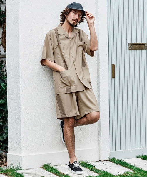 CAMBIO(カンビオ)の「mp15007- ストレッチキューバショートパンツ(その他パンツ・メンズ・ブラック/グレー/ベージュ・XL/L/M)」の17枚目の写真