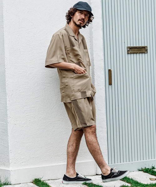 CAMBIO(カンビオ)の「mp15007- ストレッチキューバショートパンツ(その他パンツ・メンズ・ブラック/グレー/ベージュ・XL/L/M)」の18枚目の写真