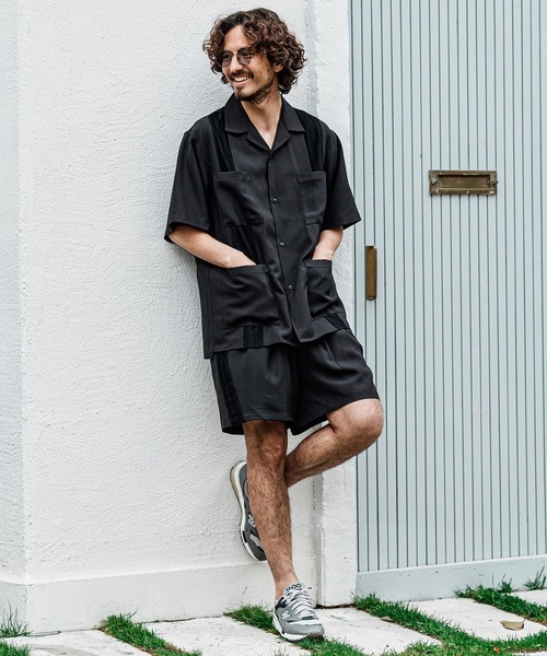 CAMBIO(カンビオ)の「mp15007- ストレッチキューバショートパンツ(その他パンツ・メンズ・ブラック/グレー/ベージュ・XL/L/M)」の22枚目の写真