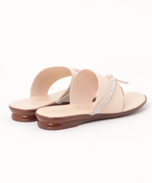 ITALIAN SHOEMAKERS(イタリアンシューメーカー)の「【ITALIAN SHOEMAKERS】ビジューストラップトングサンダル(962326)(サンダル・レディース・シルバー/ブラック/ベージュ・38/36/37/35/39)」の4枚目の写真