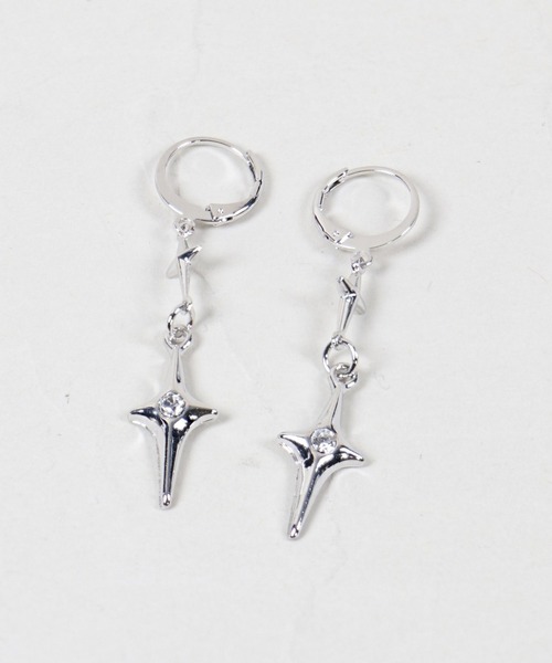 SPINNS（スピンズ）の「メタルフープピアス/モチーフ（ピアス（両耳用）・レディース・A/B・ONESIZE）」の2枚目の写真