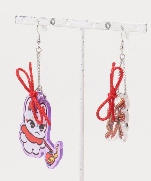 倭物やカヤ(ワモノヤカヤ)の「【中村杏子×倭物やカヤ】アクリルピアス(ピアス(両耳用)・レディース・その他2/その他1/その他3・FREE)」の6枚目の写真