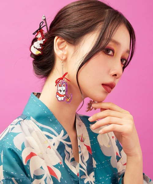 倭物やカヤ(ワモノヤカヤ)の「【中村杏子×倭物やカヤ】アクリルピアス(ピアス(両耳用)・レディース・その他2/その他1/その他3・FREE)」の9枚目の写真