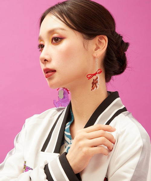 倭物やカヤ(ワモノヤカヤ)の「【中村杏子×倭物やカヤ】アクリルピアス(ピアス(両耳用)・レディース・その他2/その他1/その他3・FREE)」の13枚目の写真