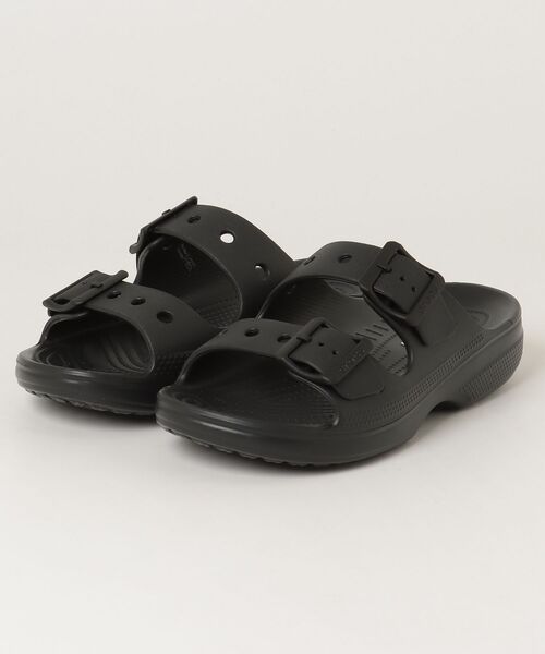 crocs(クロックス)の「crocs SATURDAY SANDAL W クロックス サタデーサンダル(サンダル・レディース・ベージュ/ブラック・22cm/23cm/24cm/25cm)」の1枚目の写真