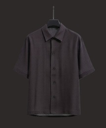 【残りわずか】サマーツイードショートスリーブシャツ |軽量/通気性/肌離れ/夏服/速乾/防シワ