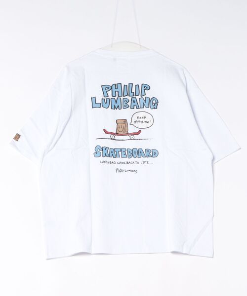 Philip Lumbang(フィリップランバン)の「【Philip Lumbang/フィリップランバン】【ゆったりリラックスフィット】バックプリントTシャツ 綿100% ユニセックス ビッグシルエット ストリート 韓国風 メンズライク(Tシャツ/カットソー・メンズ・ブラック系その他/ホワイト系その他2/ブラック系その他3/グリーン系その他2・LARGE/MEDIUM/X-LARGE)」の9枚目の写真
