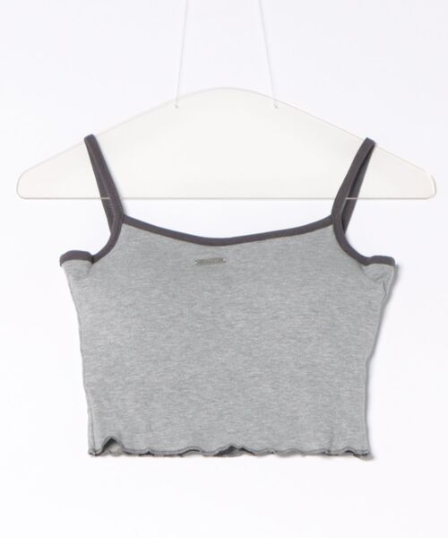 frunco(フランコ)の「カップ付きパイピングブラトップス(Tシャツ/カットソー・レディース・グレー/ホワイト/ブラック・FREE)」の14枚目の写真