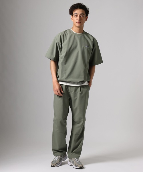 THOUSAND MILE（サウザンドマイル）の「【THOUSAND MILE(サウザンドマイル)】別注セットアップ[吸水速乾・UVカット]（Tシャツ/カットソー・メンズ・クリアグリーン/ブラック・MEDIUM/LARGE）」の2枚目の写真