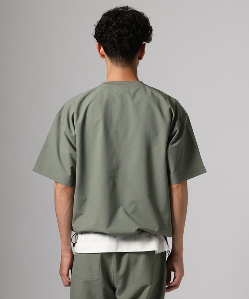 THOUSAND MILE（サウザンドマイル）の「【THOUSAND MILE(サウザンドマイル)】別注セットアップ[吸水速乾・UVカット]（Tシャツ/カットソー・メンズ・クリアグリーン/ブラック・MEDIUM/LARGE）」の21枚目の写真