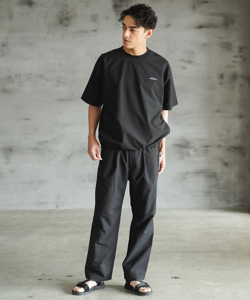 THOUSAND MILE（サウザンドマイル）の「【THOUSAND MILE(サウザンドマイル)】別注セットアップ[吸水速乾・UVカット]（Tシャツ/カットソー・メンズ・クリアグリーン/ブラック・MEDIUM/LARGE）」の8枚目の写真