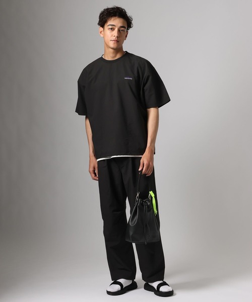 THOUSAND MILE（サウザンドマイル）の「【THOUSAND MILE(サウザンドマイル)】別注セットアップ[吸水速乾・UVカット]（Tシャツ/カットソー・メンズ・クリアグリーン/ブラック・MEDIUM/LARGE）」の12枚目の写真