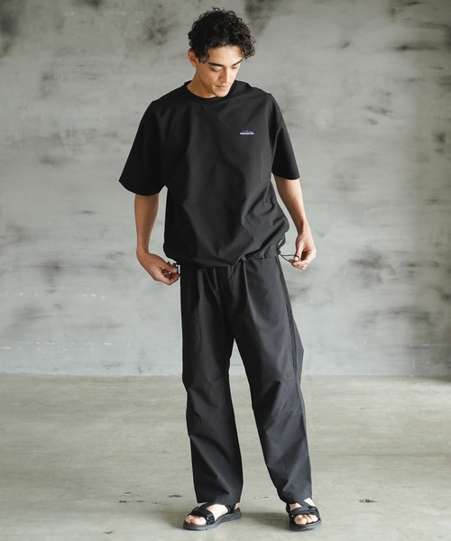 THOUSAND MILE（サウザンドマイル）の「【THOUSAND MILE(サウザンドマイル)】別注セットアップ[吸水速乾・UVカット]（Tシャツ/カットソー・メンズ・クリアグリーン/ブラック・MEDIUM/LARGE）」の9枚目の写真