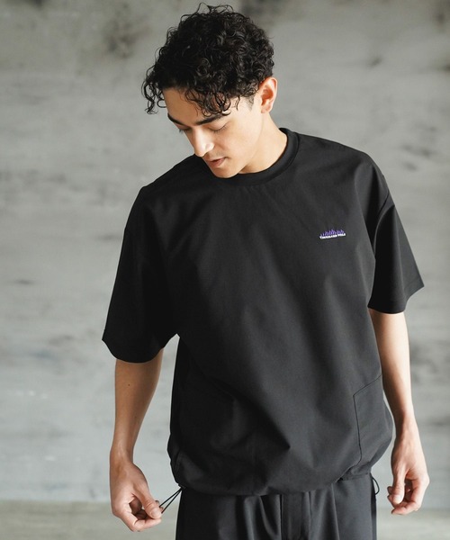 THOUSAND MILE（サウザンドマイル）の「【THOUSAND MILE(サウザンドマイル)】別注セットアップ[吸水速乾・UVカット]（Tシャツ/カットソー・メンズ・クリアグリーン/ブラック・MEDIUM/LARGE）」の10枚目の写真