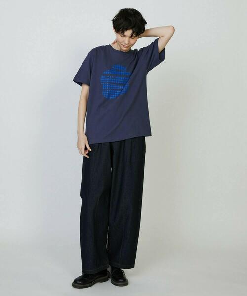 FRAPBOIS PARK(フラボアパーク)の「ギンガムパーキー Tシャツ(Tシャツ/カットソー・レディース・ネイビー/ピンク/ホワイト・2/1)」の22枚目の写真