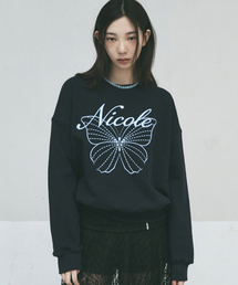 NICOLE BUTTERFLY SWEATSHIRT_NAVY SKY BLUE