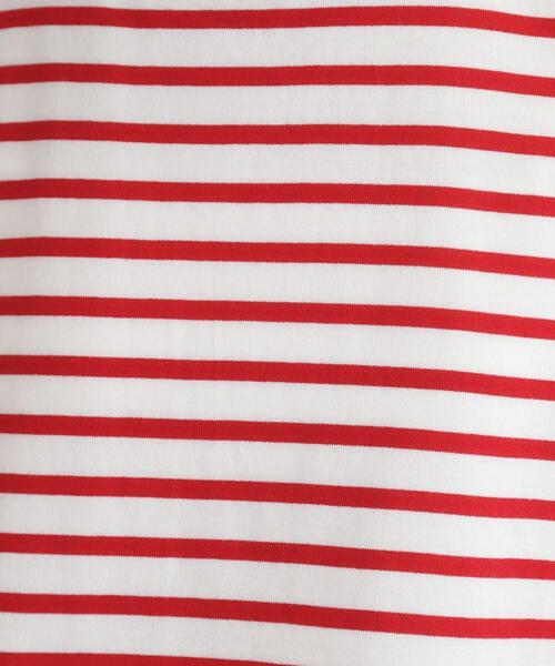 LAURA ASHLEY(ローラアシュレイ)の「【日本製/ワンマイルウエア】コットン天竺ボーダーTシャツ(Tシャツ/カットソー・レディース・ワイン系4/ブラック系2/ブルー系2・38)」の11枚目の写真