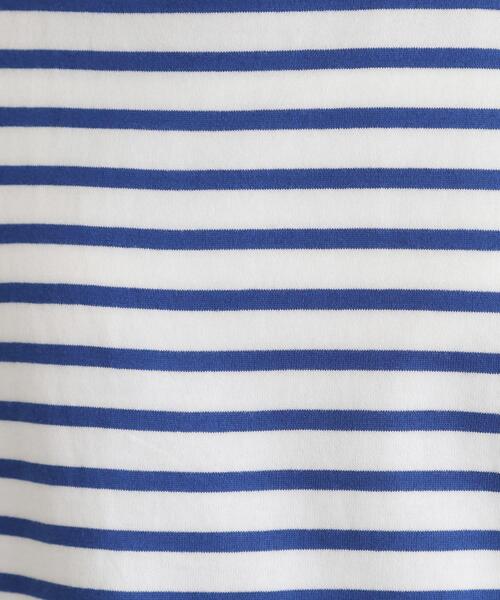 LAURA ASHLEY(ローラアシュレイ)の「【日本製/ワンマイルウエア】コットン天竺ボーダーTシャツ(Tシャツ/カットソー・レディース・ワイン系4/ブラック系2/ブルー系2・38)」の15枚目の写真