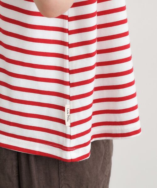 LAURA ASHLEY(ローラアシュレイ)の「【日本製/ワンマイルウエア】コットン天竺ボーダーTシャツ(Tシャツ/カットソー・レディース・ワイン系4/ブラック系2/ブルー系2・38)」の21枚目の写真