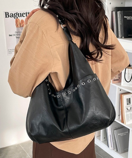 Teem Store(チームストア)の「【大容量】アイレッドデザイントートバッグ ショルダーバッグ(ショルダーバッグ・レディース・ブラウン/ダークブラウン/ブラック・F)」の13枚目の写真