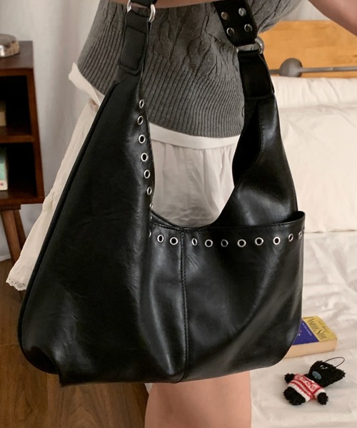 Teem Store(チームストア)の「【大容量】アイレッドデザイントートバッグ ショルダーバッグ(ショルダーバッグ・レディース・ブラウン/ダークブラウン/ブラック・F)」の11枚目の写真