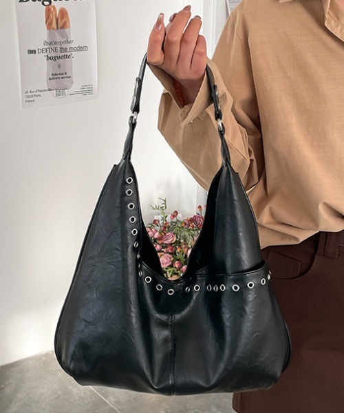 Teem Store(チームストア)の「【大容量】アイレッドデザイントートバッグ ショルダーバッグ(ショルダーバッグ・レディース・ブラウン/ダークブラウン/ブラック・F)」の10枚目の写真