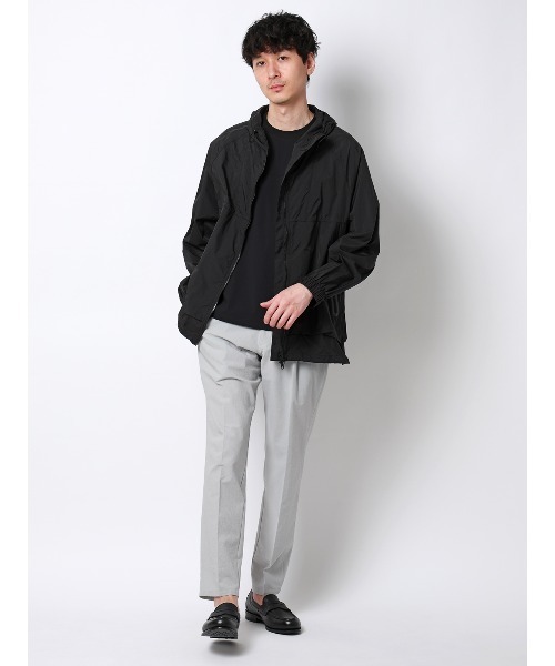 FLAT(フラット)の「FLAT/Tシャツ/半袖/接触冷感/ナイロンスムース/無地(Tシャツ/カットソー・メンズ・ブラック/サックスブルー/ライトグレー・S/M/L)」の12枚目の写真