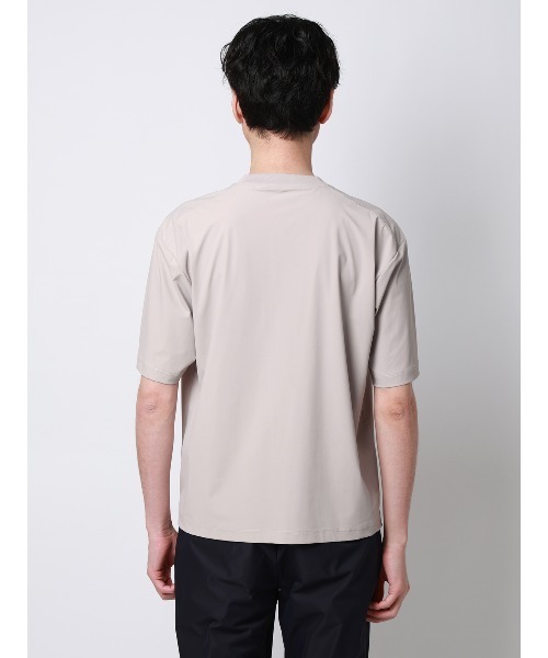 FLAT(フラット)の「FLAT/Tシャツ/半袖/接触冷感/ナイロンスムース/無地(Tシャツ/カットソー・メンズ・ブラック/サックスブルー/ライトグレー・S/M/L)」の15枚目の写真