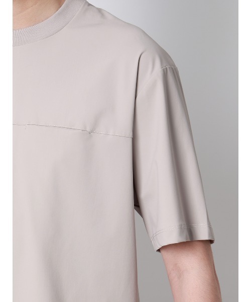 FLAT(フラット)の「FLAT/Tシャツ/半袖/接触冷感/ナイロンスムース/無地(Tシャツ/カットソー・メンズ・ブラック/サックスブルー/ライトグレー・S/M/L)」の17枚目の写真