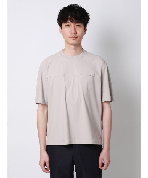 FLAT(フラット)の「FLAT/Tシャツ/半袖/接触冷感/ナイロンスムース/無地(Tシャツ/カットソー・メンズ・ブラック/サックスブルー/ライトグレー・S/M/L)」の13枚目の写真