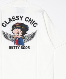 Betty Boop【ベティー ブープ】ベティちゃん 半袖Tシャツ /風神雷神 バイク 羽 バブ龍 FLEISCHER