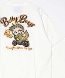 Betty Boop【ベティー ブープ】ベティちゃん 半袖Tシャツ /風神雷神 バイク 羽 バブ龍 FLEISCHER