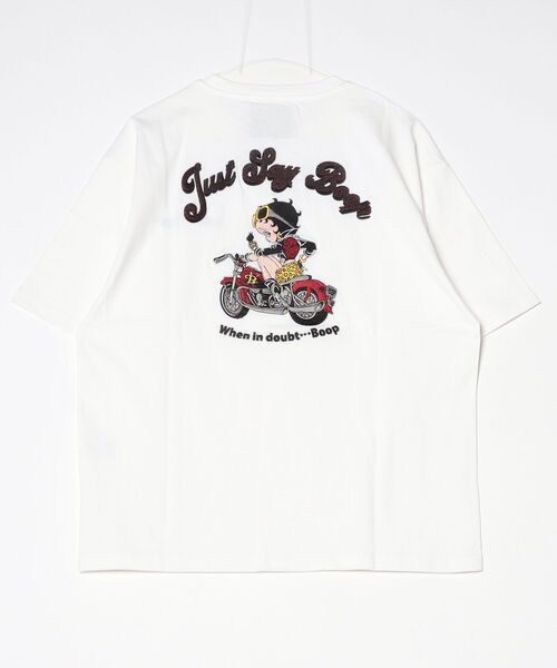 ARCADE（アーケード）の「Betty Boop【ベティー ブープ】ベティちゃん 半袖Tシャツ /風神雷神 バイク 羽 バブ龍 FLEISCHER（Tシャツ/カットソー・メンズ・ホワイト系4/ブラック系1/ブラック系3/ホワイト系3/ブラック系2/ブラック系4/ホワイト系2/ホワイト系1・L/M）」の10枚目の写真