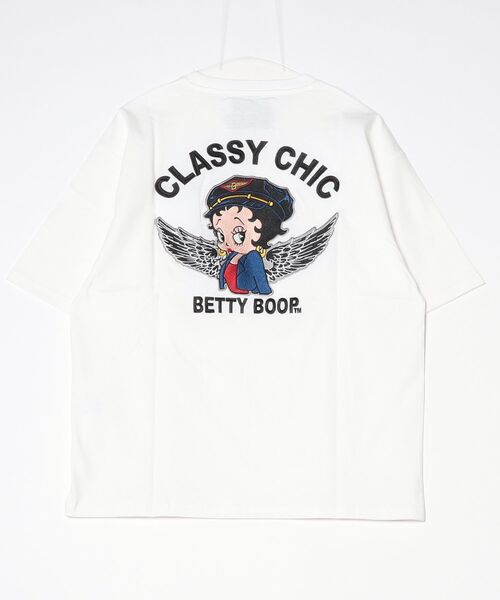 ARCADE（アーケード）の「Betty Boop【ベティー ブープ】ベティちゃん 半袖Tシャツ /風神雷神 バイク 羽 バブ龍 FLEISCHER（Tシャツ/カットソー・メンズ・ホワイト系4/ブラック系1/ブラック系3/ホワイト系3/ブラック系2/ブラック系4/ホワイト系2/ホワイト系1・L/M）」の12枚目の写真