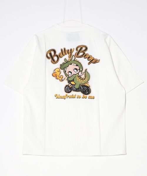 ARCADE（アーケード）の「Betty Boop【ベティー ブープ】ベティちゃん 半袖Tシャツ /風神雷神 バイク 羽 バブ龍 FLEISCHER（Tシャツ/カットソー・メンズ・ホワイト系4/ブラック系1/ブラック系3/ホワイト系3/ブラック系2/ブラック系4/ホワイト系2/ホワイト系1・L/M）」の14枚目の写真