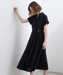 grove | 【洗える】さらっと軽やか、カシュクール風サッカーワンピース(ワンピース)