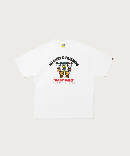 A BATHING APE(アベイシングエイプ)の「BAPE X DISNEY MICKEY & FRIENDS BABY MILO RELAXED FIT TEE(Tシャツ/カットソー・メンズ・ブラック/ホワイト・X-LARGE/SMALL/XX-LARGE/LARGE/MEDIUM)」の2枚目の写真