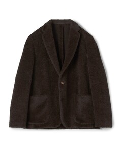 cation melange stand collar tielocken long coat / カチオンメランジ