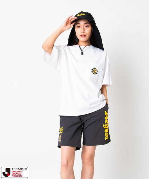 FREAK'S STORE（フリークスストア）の「J.LEAGUE×FREAK'S STORE 別注 SUPPORTERS NYLON SHORTS 【柏レイソル】（その他パンツ・メンズ・ブラック/チャコールグレー・LARGE/MEDIUM/SMALL）」の8枚目の写真