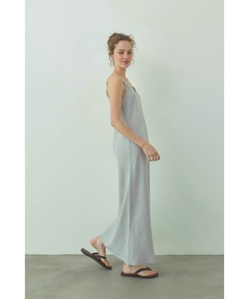 ALEXIA STAM(アリシアスタン)の「Linen Maxi Dress /リネンロングワンピ(Tシャツ/カットソー・レディース・ベージュ/ブルー/チャコールグレー/ピンク・S/M)」の15枚目の写真