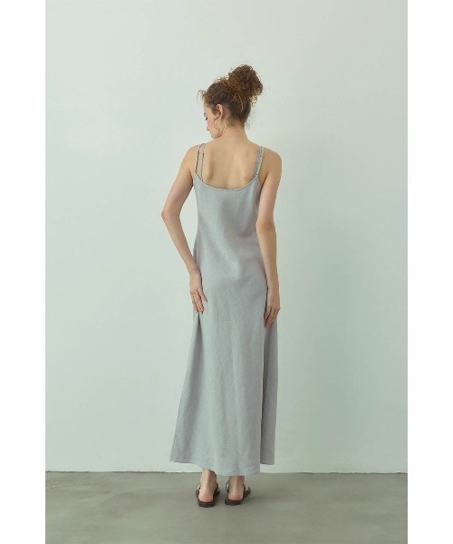 ALEXIA STAM(アリシアスタン)の「Linen Maxi Dress /リネンロングワンピ(Tシャツ/カットソー・レディース・ベージュ/ブルー/チャコールグレー/ピンク・S/M)」の16枚目の写真